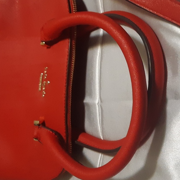 Authentic KATE SPADE Red Leather Crossbody Bag - Picture 4 of 5